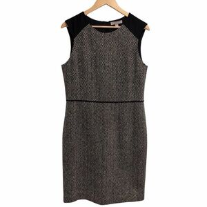 Banana Republic Women’s Chevron Tweed Pattern Sheath Midi Dress